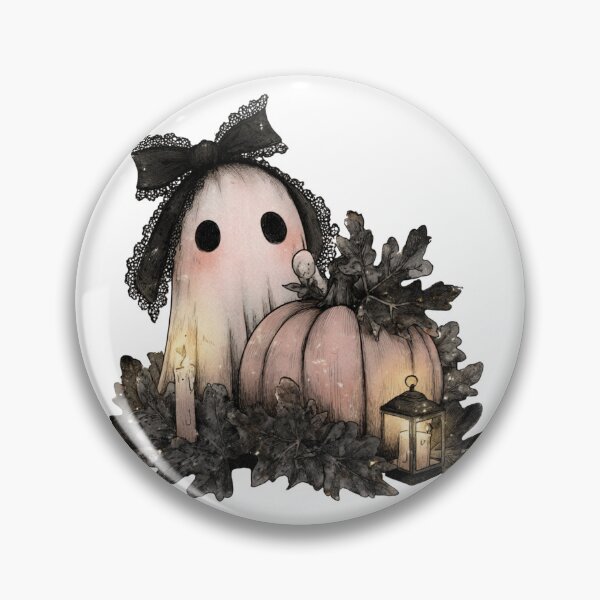 Item preview, Ghost with lace bow designed and sold by MendaciousMina.