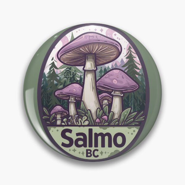 Item preview, Salmo BC Mushroom Forest Art, British Columbia Whimsical Fungi & Nature Magic Illustration designed and sold by meganohm.