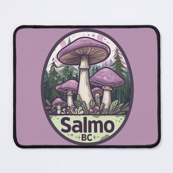 Item preview, Salmo BC Mushroom Forest Art, British Columbia Whimsical Fungi & Nature Magic Illustration designed and sold by meganohm.