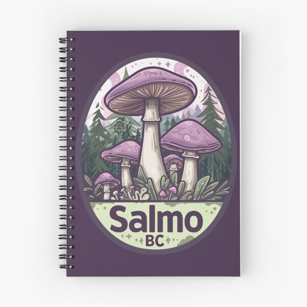Item preview, Salmo BC Mushroom Forest Art, British Columbia Whimsical Fungi & Nature Magic Illustration designed and sold by meganohm.