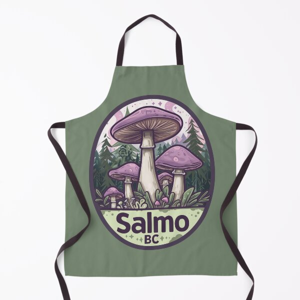 Item preview, Salmo BC Mushroom Forest Art, British Columbia Whimsical Fungi & Nature Magic Illustration designed and sold by meganohm.