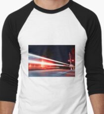 Long exposure train Men's Baseball ¾ T-Shirt