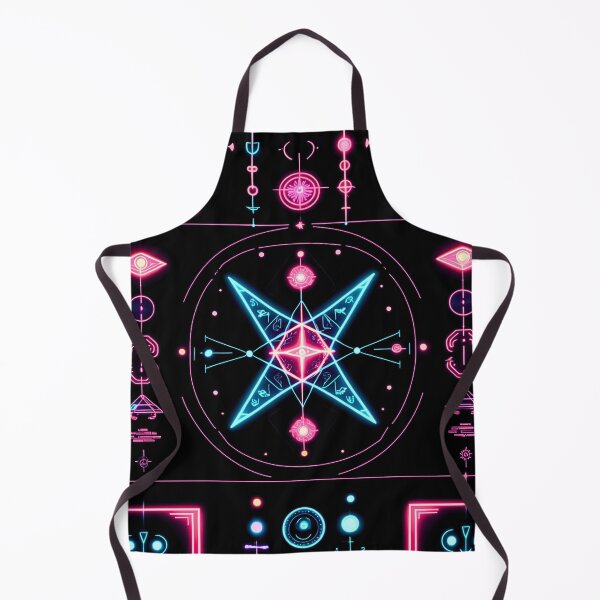 Item preview, Alien Glyphs – Neon UFO Symbols designed and sold by OrbitTrend.
