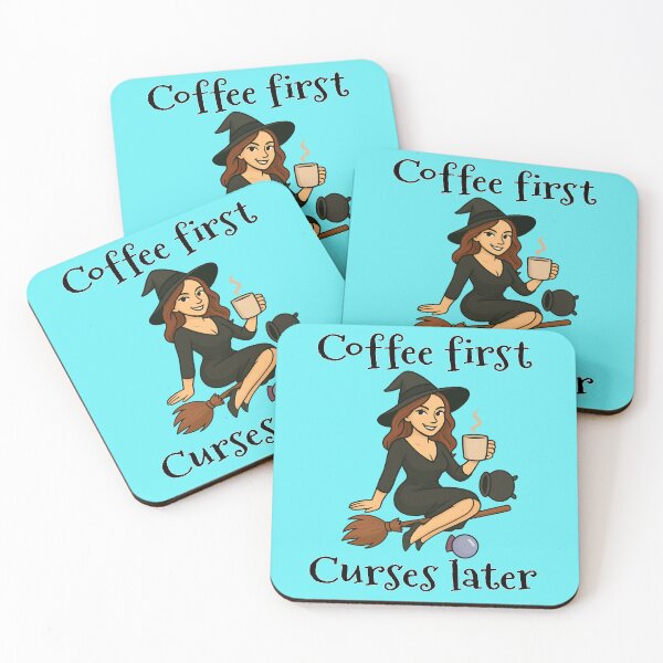 Item preview, Funny Witch Coffee Quote Shirt – Coffee First Curses Later Sarcastic Witchy Humor Design designed and sold by DeanBlacksmith.