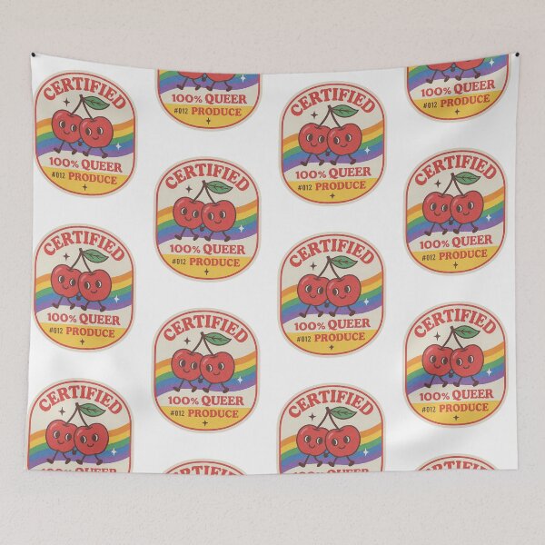 Item preview, Certified 100% Queer Produce designed and sold by SnugBugz.
