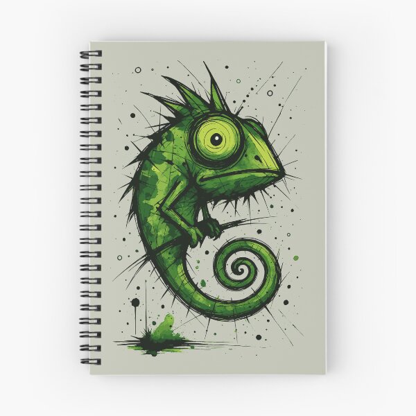 Item preview, Funny Chameleon Sketch – Big Eyed Cartoon Style Cute Animal Drawing designed and sold by Pixel-Up.