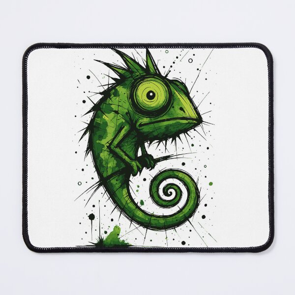 Item preview, Funny Chameleon Sketch – Big Eyed Cartoon Style Cute Animal Drawing designed and sold by Pixel-Up.