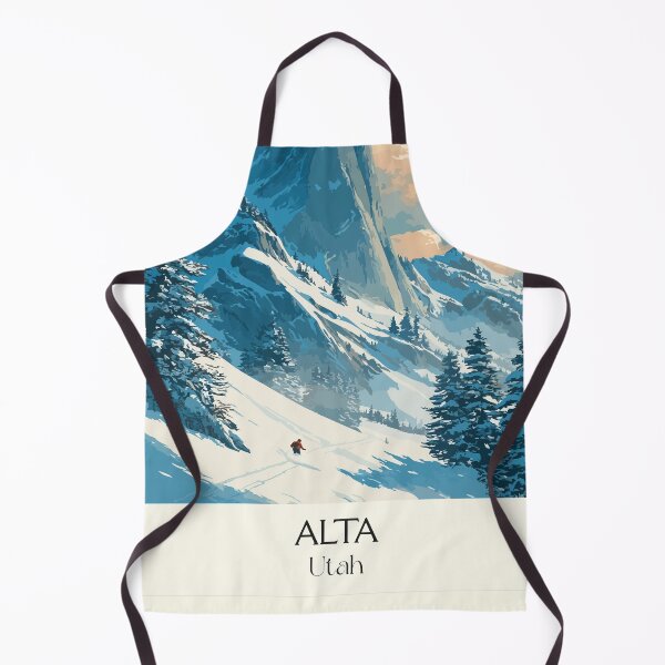 Item preview, Alta Utah Travel Poster | Vintage Wasatch Mountains & Ski Resort Wall Art designed and sold by TuncGK.