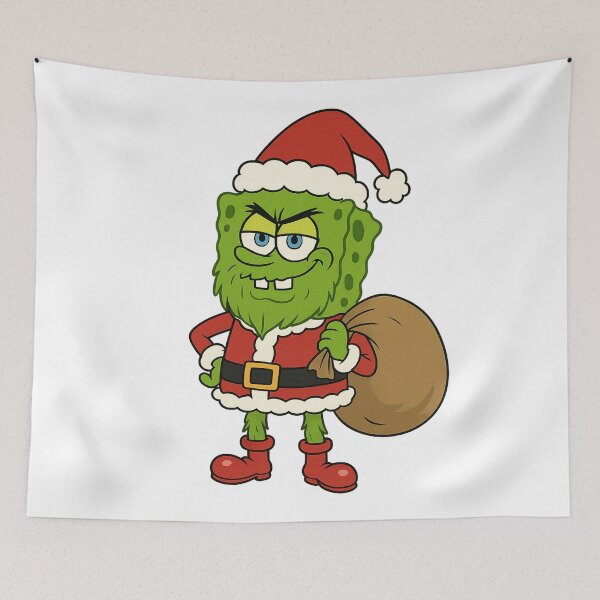 Item preview, SpongeBob Christmas Grinch style / SpongeBob meme designed and sold by DibujandoPorfa.