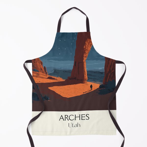 Item preview, Arches National Park Poster | Vintage Delicate Arch & Night Sky Wall Art designed and sold by TuncGK.