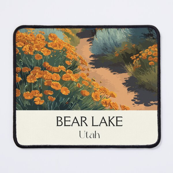 Item preview, Bear Lake Utah Travel Poster | Vintage Caribbean of the Rockies Wall Art designed and sold by TuncGK.