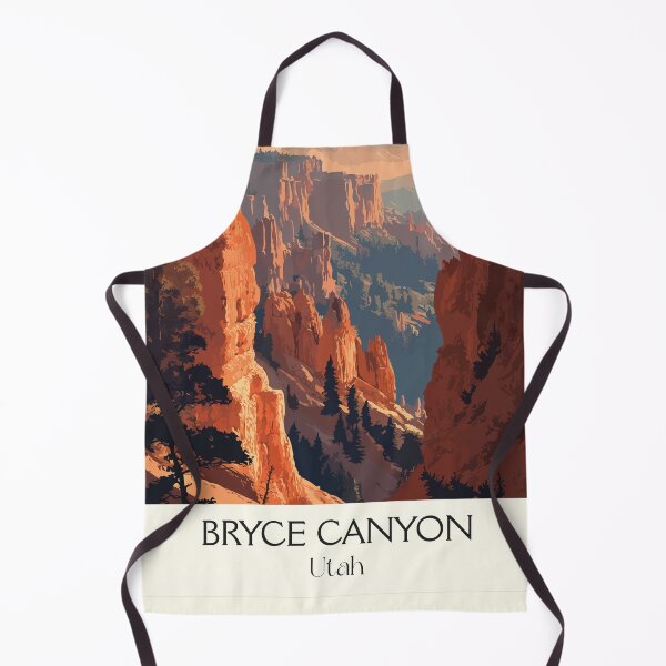 Item preview, Bryce Canyon National Park Poster | Vintage Hoodoos & Sunset Wall Art designed and sold by TuncGK.