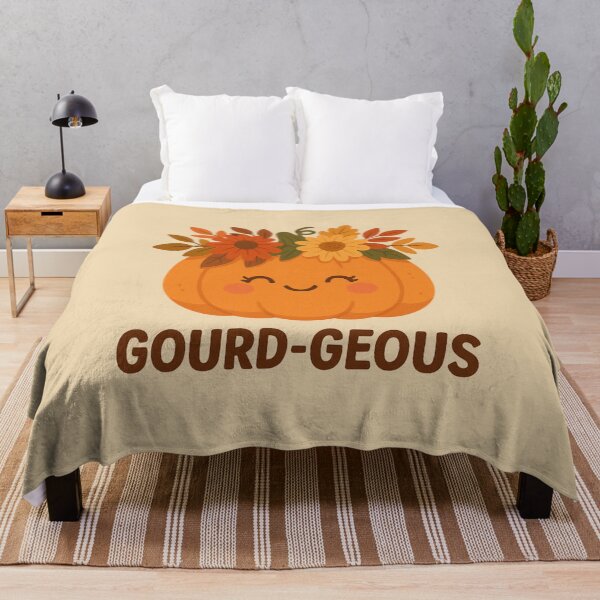 Item preview, Gourd-geous – Glam Pumpkin Halloween Pun ✨ designed and sold by BloomKind.