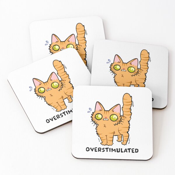 Item preview, Overstimulated - Cat designed and sold by Danni Doodles.