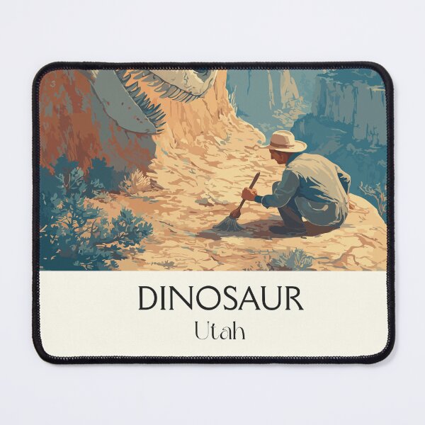 Item preview, Dinosaur National Monument Poster | Vintage Fossil & Quarry Wall Art designed and sold by TuncGK.