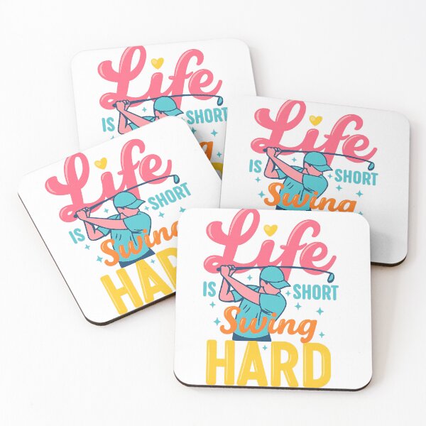 Item preview, Life Is Short Swing Hard Golf Quote designed and sold by Design-Joyz.