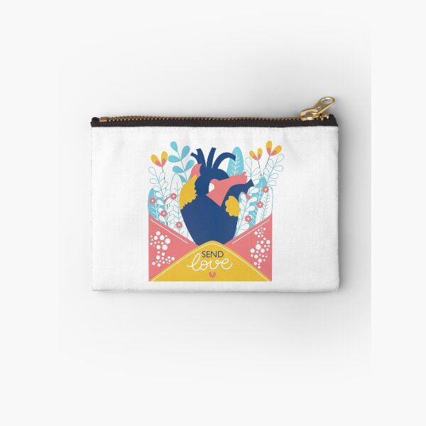 Item preview, Human heart on a postcard with flowers designed and sold by shanaz00ilustra.