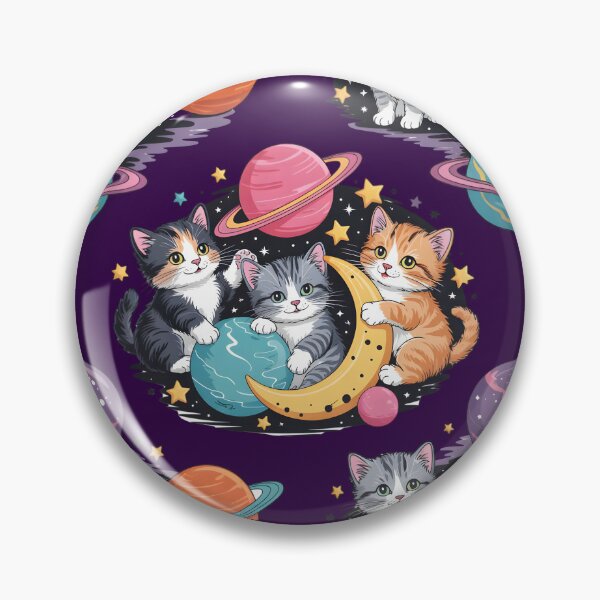 Item preview, Cosmic Cats in Space – Cute Kitten Galaxy Pattern designed and sold by WinkWild.