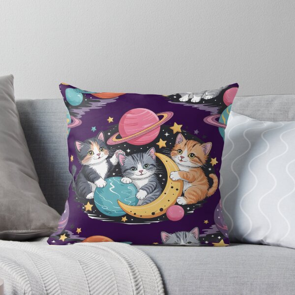Item preview, Cosmic Cats in Space – Cute Kitten Galaxy Pattern designed and sold by WinkWild.