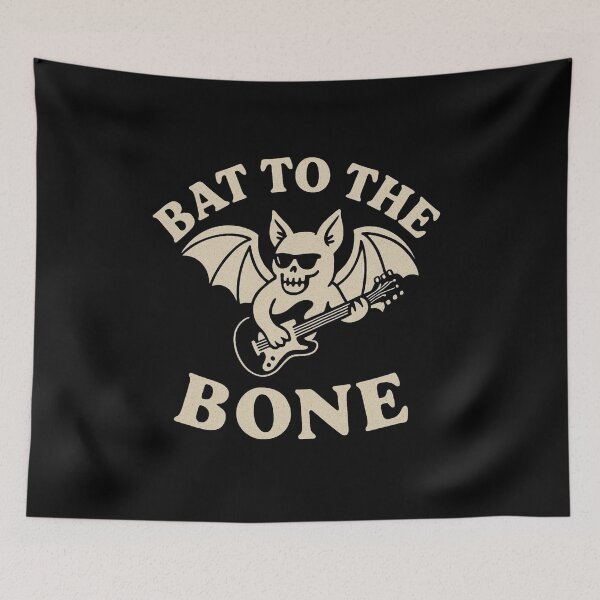 Item preview, Bat To The Bone – Rockin’ Halloween Pun  designed and sold by BloomKind.