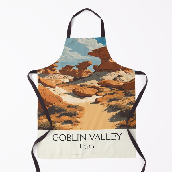 Artikelvorschau, Goblin Valley State Park Poster | Vintage Utah Hoodoos & schrullige Landschaftskunst entworfen und verkauft von TuncGK.