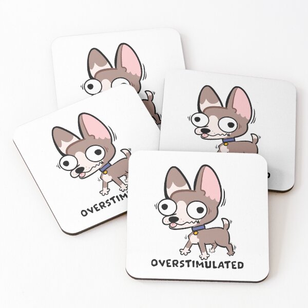 Item preview, Overstimulated - Dog designed and sold by Danni Doodles.