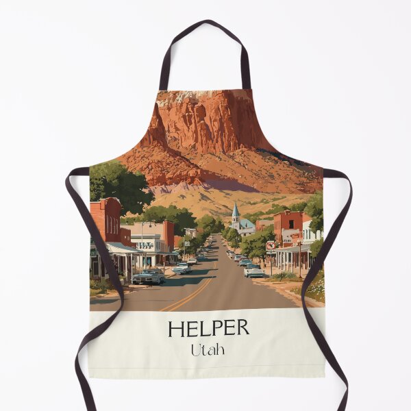 Item preview, Helper Utah Travel Poster | Vintage Historic Railroad & Arts Town Wall Art designed and sold by TuncGK.