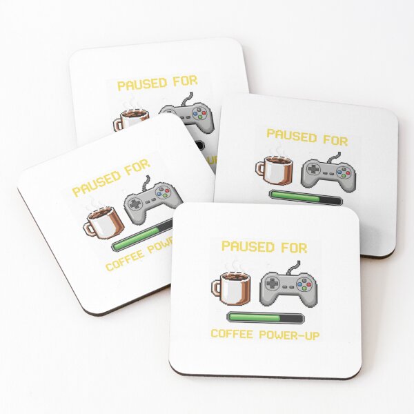 Item preview, Coffee Pixel art retro gaming gamer 8 bit level up food funny prank weird foodie lover designed and sold by CheeseBlueprint.