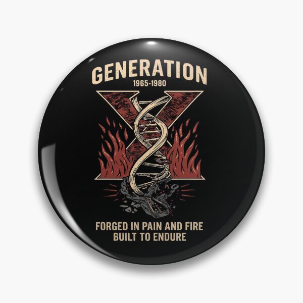 Item preview, Generation X DNA Helix — 1965–1980 — Tempered by Pain and Flame Tee designed and sold by Purdiole-art.
