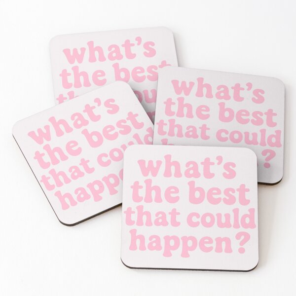 Item preview, what’s the best that could happen? – Pastel Pink Bubble Quote designed and sold by wwshd.