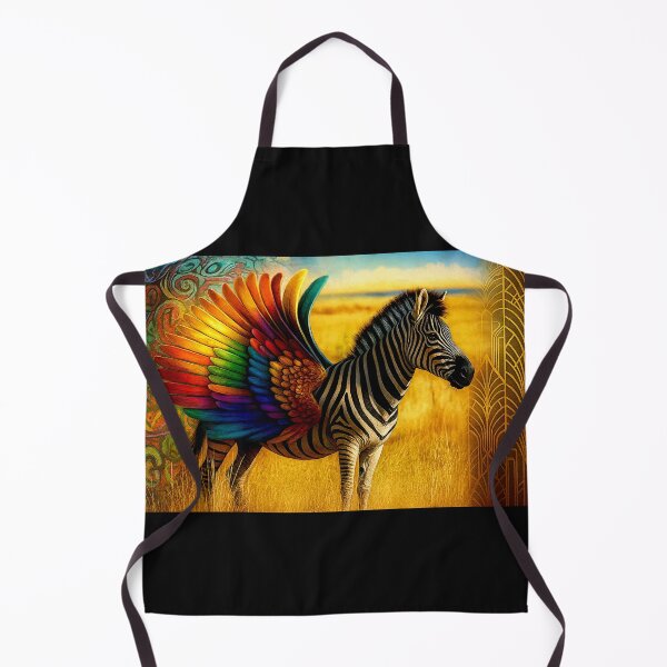 Item preview, Winged magical Zebra Grafitti art deco version #1 designed and sold by Helios Be. Lavsh.