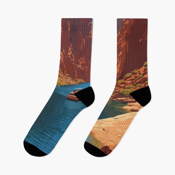 Item preview, Lake Powell Utah Travel Poster | Vintage Glen Canyon & Houseboat Wall Art designed and sold by TuncGK.