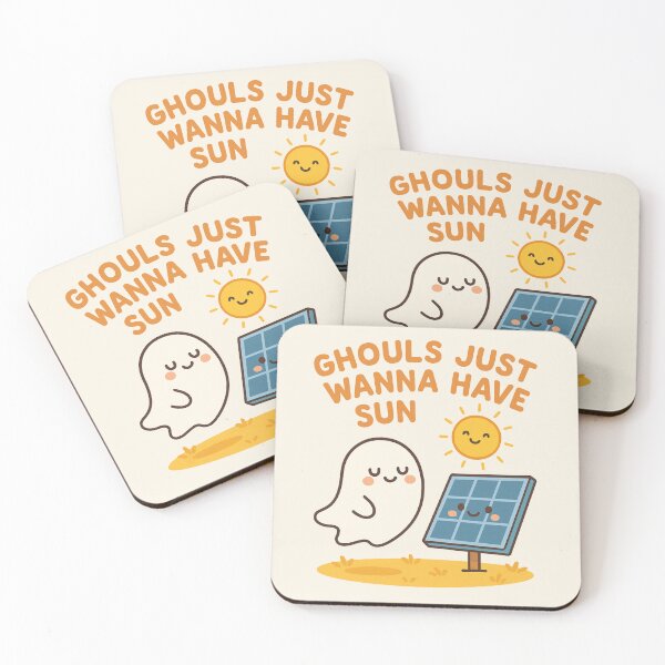 Item preview, Ghouls Just Wanna Have Sun – Cute Ghost Solar Pun ☀️ designed and sold by BloomKind.