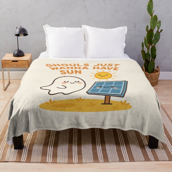 Item preview, Ghouls Just Wanna Have Sun – Cute Ghost Solar Pun ☀️ designed and sold by BloomKind.