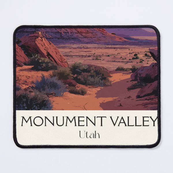 Item preview, Monument Valley Utah Travel Poster | Vintage Navajo Nation & Western Landscape Art designed and sold by TuncGK.