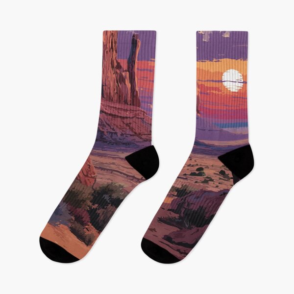 Item preview, Monument Valley Utah Travel Poster | Vintage Navajo Nation & Western Landscape Art designed and sold by TuncGK.