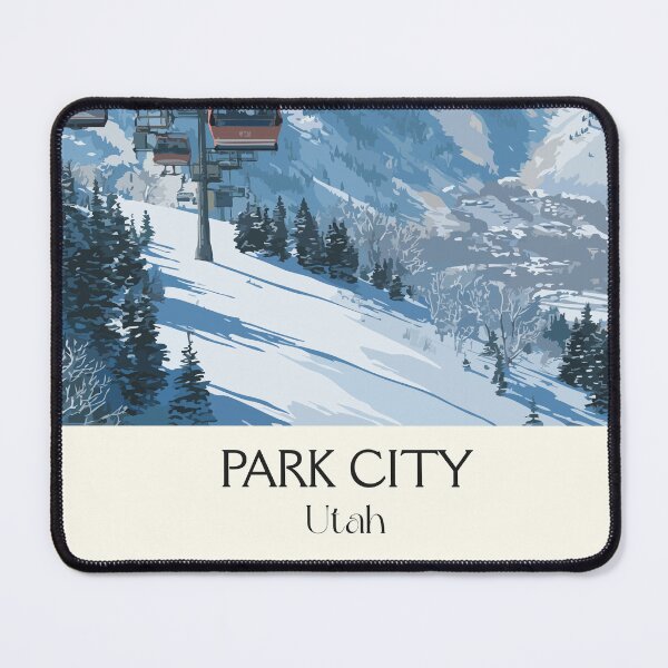Item preview, Park City Utah Travel Poster | Vintage Ski Resort & Sundance Festival Art designed and sold by TuncGK.