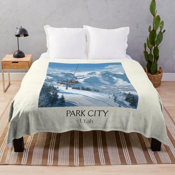 Item preview, Park City Utah Travel Poster | Vintage Ski Resort & Sundance Festival Art designed and sold by TuncGK.
