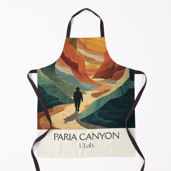 Item preview, Paria Canyon Utah Poster | Vintage Vermilion Cliffs & The Wave Wall Art designed and sold by TuncGK.