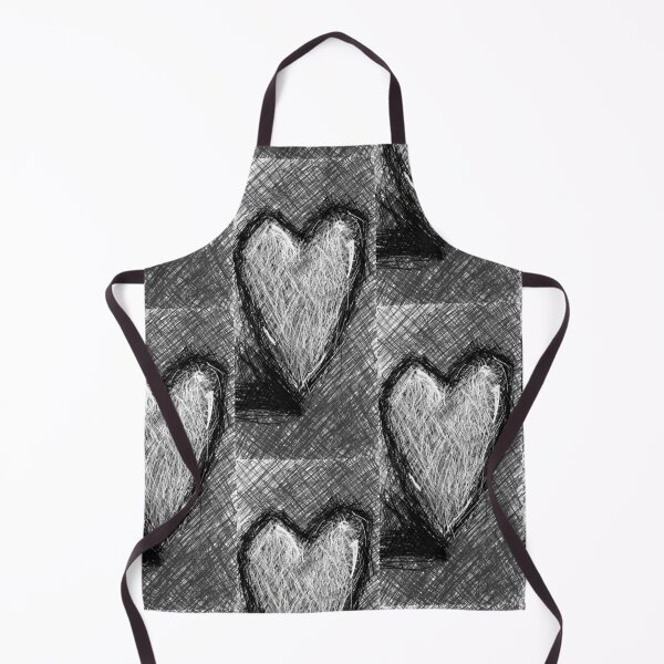 Item preview, Sketchy heart b&w designed and sold by DancingCreek.