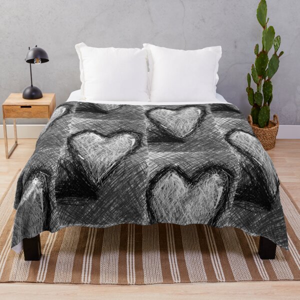 Item preview, Sketchy heart b&w designed and sold by DancingCreek.