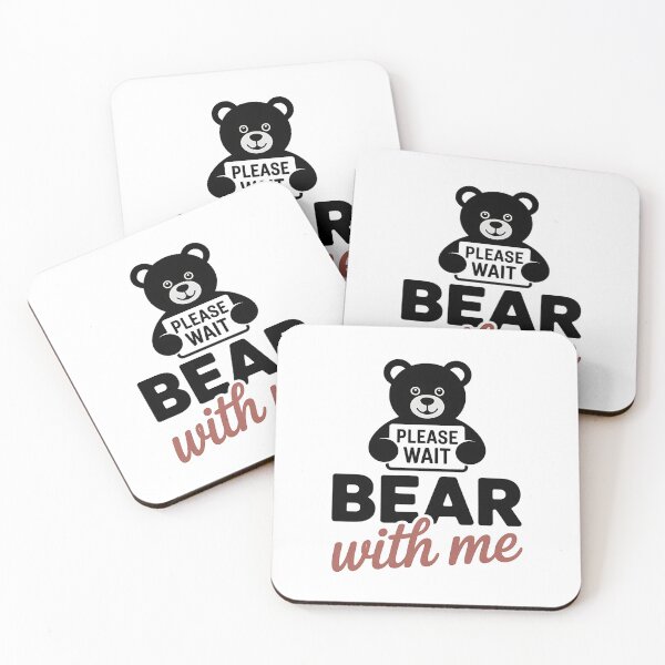 Item preview, Bear With Me Funny Pun Teddy Bear designed and sold by The Cheeky Koala.