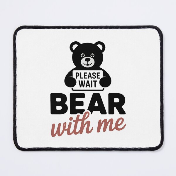 Item preview, Bear With Me Funny Pun Teddy Bear designed and sold by The Cheeky Koala.