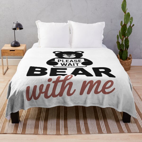 Item preview, Bear With Me Funny Pun Teddy Bear designed and sold by The Cheeky Koala.