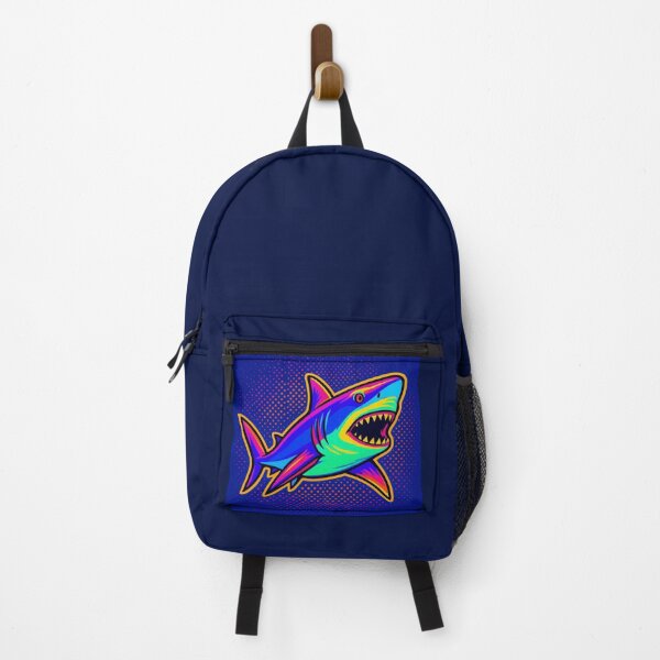 Item preview, colorful neon shark designed and sold by Dogandesighn.