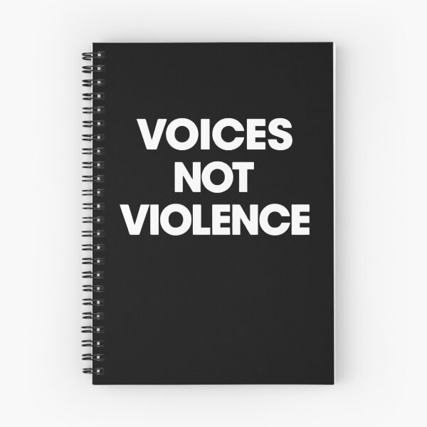 Item preview, Voices Not Violence Peace Quote Design designed and sold by JerdbordinShop.