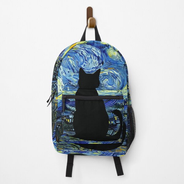 Item preview, Black Cat Under Starry Night Sky designed and sold by Vicky Brago-Mitchell®.