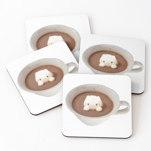 Item preview, kitty in coffe cup sticker designed and sold by inainart.