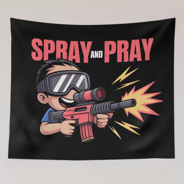Item preview, Funny Airsoft Spray and Pray Tactical Sports designed and sold by Blok45.
