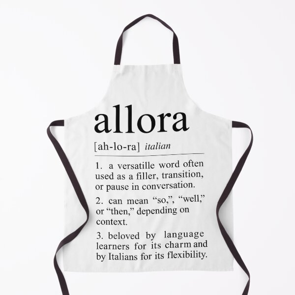 Item preview, allora – Italian Dictionary Aesthetic Print designed and sold by wwshd.